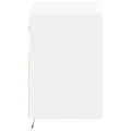 Meuble TV mural avec lumières LED blanc 80x31x45 cm
