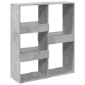 Bibliothèque/Séparateur de pièce gris béton 100x33x115 cm