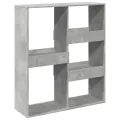 Bibliothèque/Séparateur de pièce gris béton 100x33x115 cm