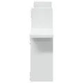 Étagères murales 2 pcs blanc 38x12x38 cm bois d'ingénierie