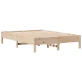 Cadre de lit sans matelas 140x190 cm bois de pin massif