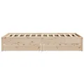 Cadre de lit sans matelas 140x190 cm bois de pin massif