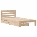 Cadre de lit sans matelas 90x190 cm bois de pin massif