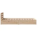 Cadre de lit sans matelas 90x190 cm bois de pin massif