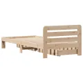 Cadre de lit sans matelas 90x190 cm bois de pin massif