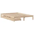 Cadre de lit sans matelas 120x190 cm bois de pin massif