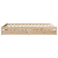 Cadre de lit sans matelas 120x190 cm bois de pin massif