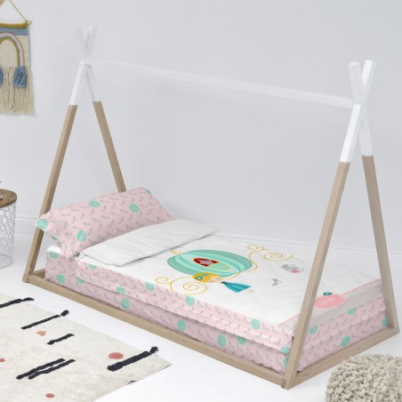 Couette rembourrée HappyFriday Multicouleur 105 x 200 cm Cendrillon 2