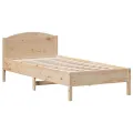 Cadre de lit sans matelas 75x190 cm bois de pin massif