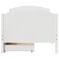 Cadre de lit sans matelas blanc 75x190 cm bois de pin massif