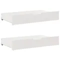 Cadre de lit sans matelas blanc 120x190 cm bois de pin massif
