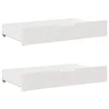 Cadre de lit sans matelas blanc 120x190 cm bois de pin massif