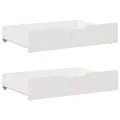 Cadre de lit sans matelas blanc 140x190 cm bois de pin massif