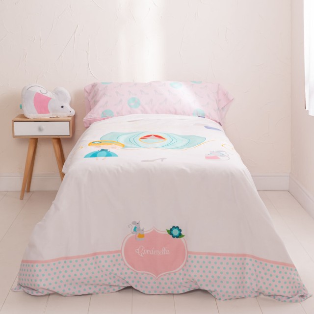 Bettbezug-Set HappyFriday Bunt Einzelmatratze Aschenputtel 2 Stücke