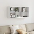 Étagère murale blanc 100x25x50 cm bois d'ingénierie