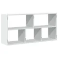 Étagère murale blanc 100x25x50 cm bois d'ingénierie