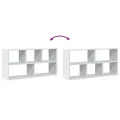 Étagère murale blanc 100x25x50 cm bois d'ingénierie