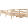 Cadre de lit sans matelas 140x200 cm bois massif de pin