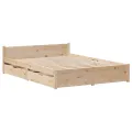 Cadre de lit sans matelas 120x200 cm bois de pin massif