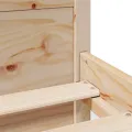 Cadre de lit sans matelas 120x200 cm bois de pin massif
