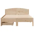 Cadre de lit sans matelas 120x200 cm bois de pin massif