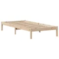 Cadre de lit sans matelas 90x200 cm bois de pin massif