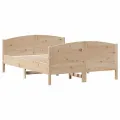Cadre de lit sans matelas 140x200 cm bois massif de pin