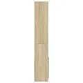 Buffet haut chêne sonoma 92x33x180 cm bois d'ingénierie