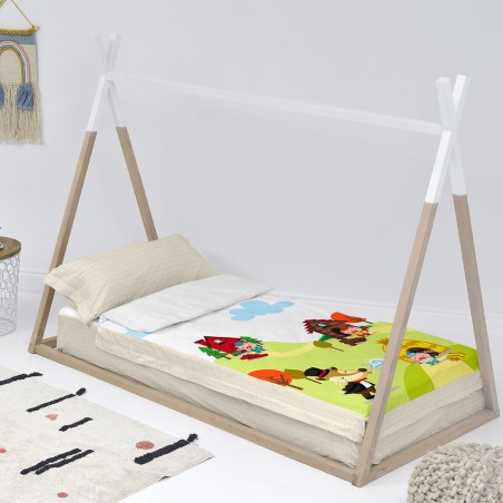 Dekbedovertrek zonder vulling HappyFriday Multicolour 90 x 200 cm 2 On