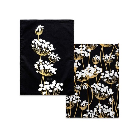 Set di Asciugamani da Cucina HappyFriday Golden sprouts Multicolore 70