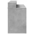 Bureau et lumières LED gris béton 120x55x91cm bois d'ingénierie