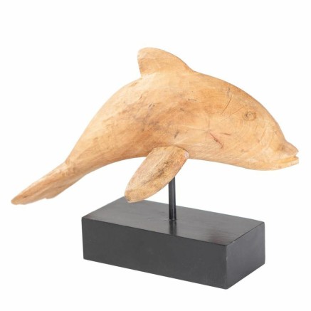 Decorative Figure Alexandra House Living Natural Dolphin 17 x 27 x 35