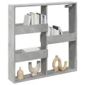 Armoire murale gris béton 80x15x80 cm bois d'ingénierie