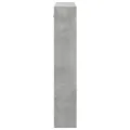 Armoire murale gris béton 80x15x80 cm bois d'ingénierie