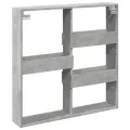 Armoire murale gris béton 80x15x80 cm bois d'ingénierie