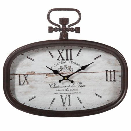 Reloj de Pared Alexandra House Living Blanco Marrón Metal 45 x 2 x 40