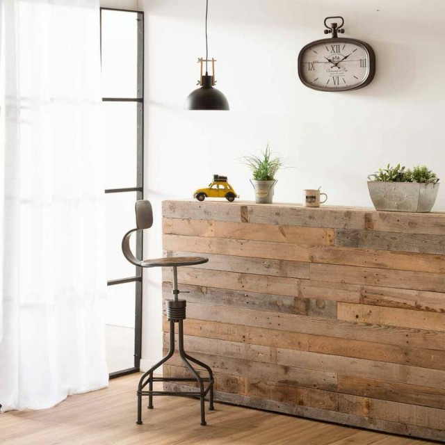 Horloge Murale Alexandra House Living Blanc Marron Métal 45 x 2 x 40