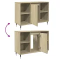 Armoire salle de bain chêne sonoma 80x33x60cm bois d'ingénierie