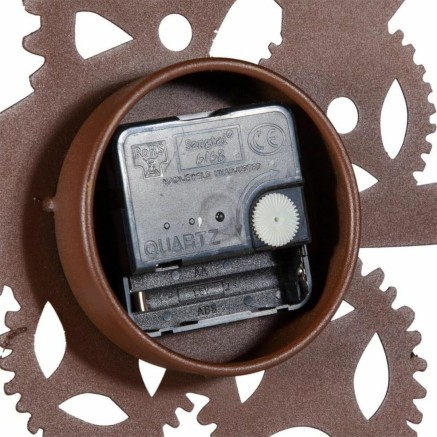 Reloj de Pared Alexandra House Living Madera MDF 39 x 2 x 39 cm 2