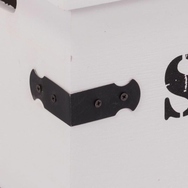 Cajas de almacenamiento Alexandra House Living Blanco Madera MDF 2 Pie