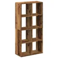 Étagère séparatrice de pièce vieux bois 69,5x29x137,5 cm