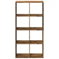Étagère séparatrice de pièce vieux bois 69,5x29x137,5 cm