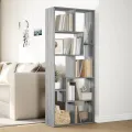 Étagère séparatrice de pièce sonoma gris 67x25x161,5 cm