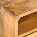 Meuble TV 110x30x41 cm bois massif de manguier