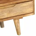 Meuble TV 110x30x41 cm bois massif de manguier