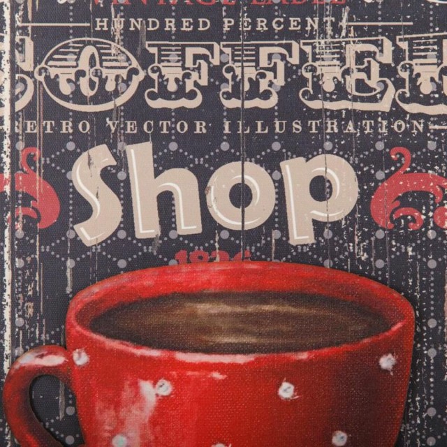 Bild 3D Alexandra House Living Canvas-Stoff Metall Papier Holz MDF