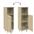 Armoire de salle de bain chêne sonoma 30,5x30x95 cm
