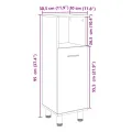 Armoire de salle de bain chêne sonoma 30,5x30x95 cm