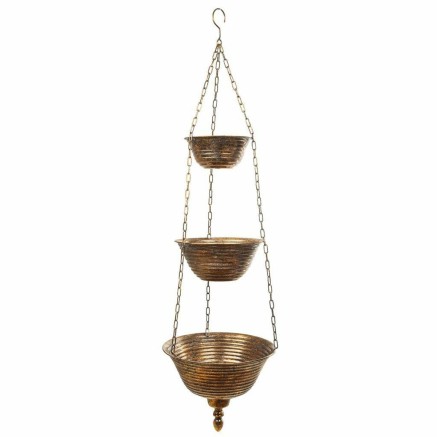 Jardinière suspendue Alexandra House Living Doré Fer 33 x 122 x 33 c