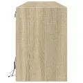 Meuble TV mural avec LED chêne sonoma 180x31x45 cm